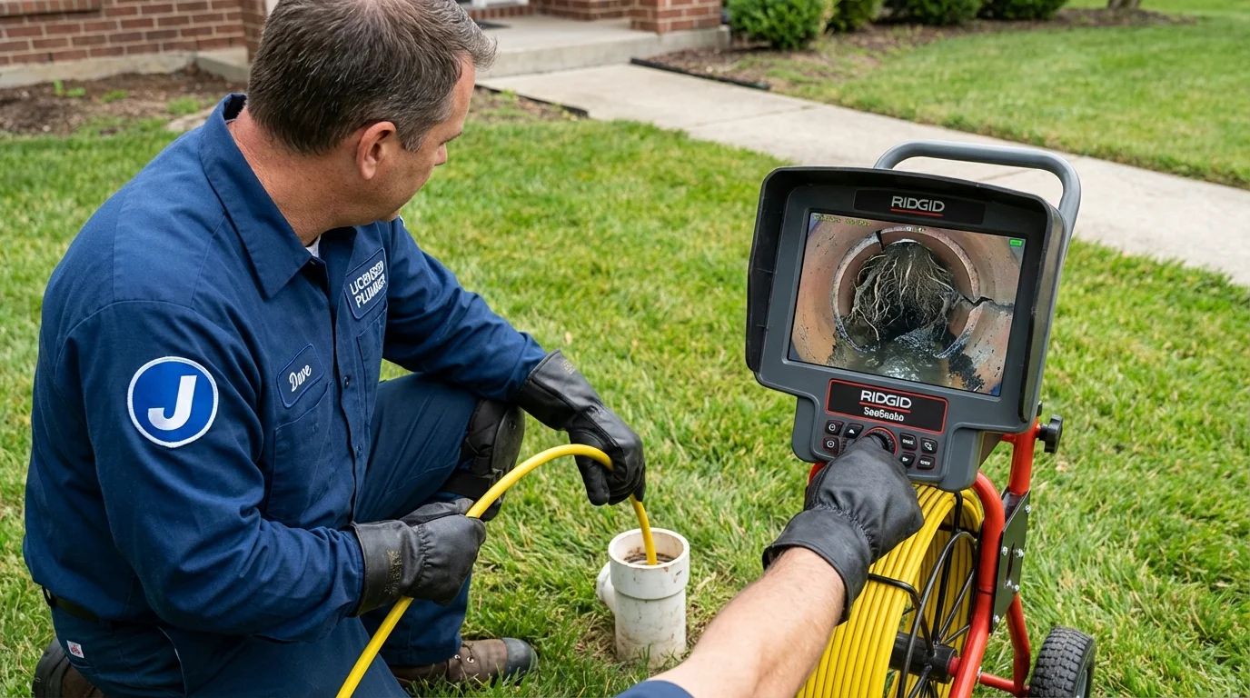 Sewer camera inspection being performed by Johns Plumbing LLC in San Jose